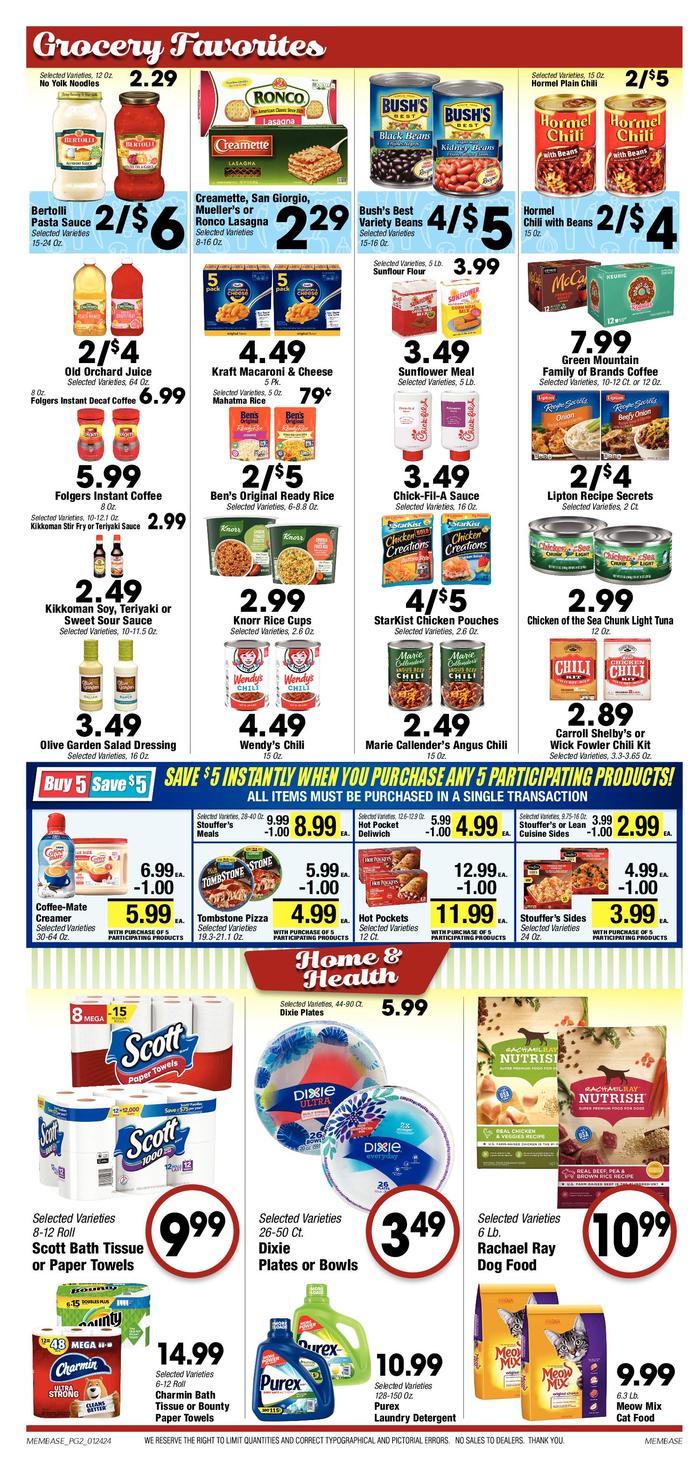 EW James & Sons Dresden Ad Specials