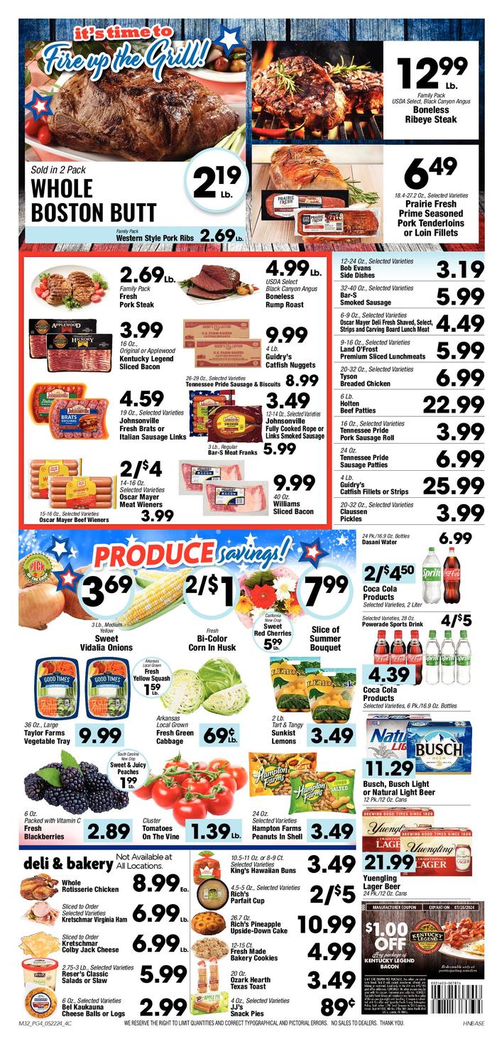 EW James & Sons Dresden Ad Specials