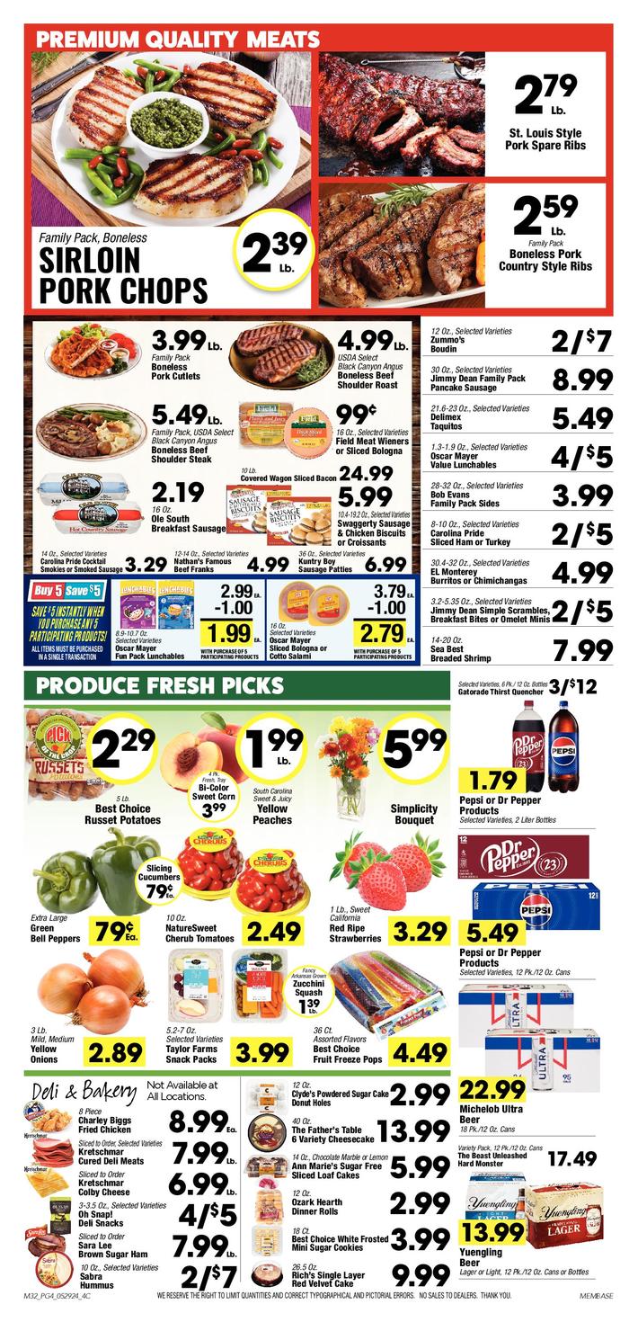 EW James & Sons Dresden Ad Specials