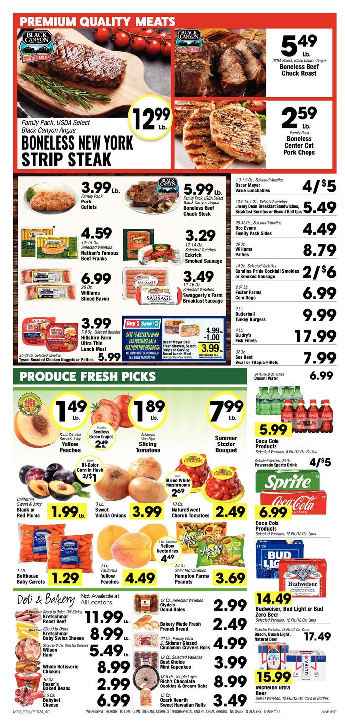 EW James & Sons Dresden Ad Specials