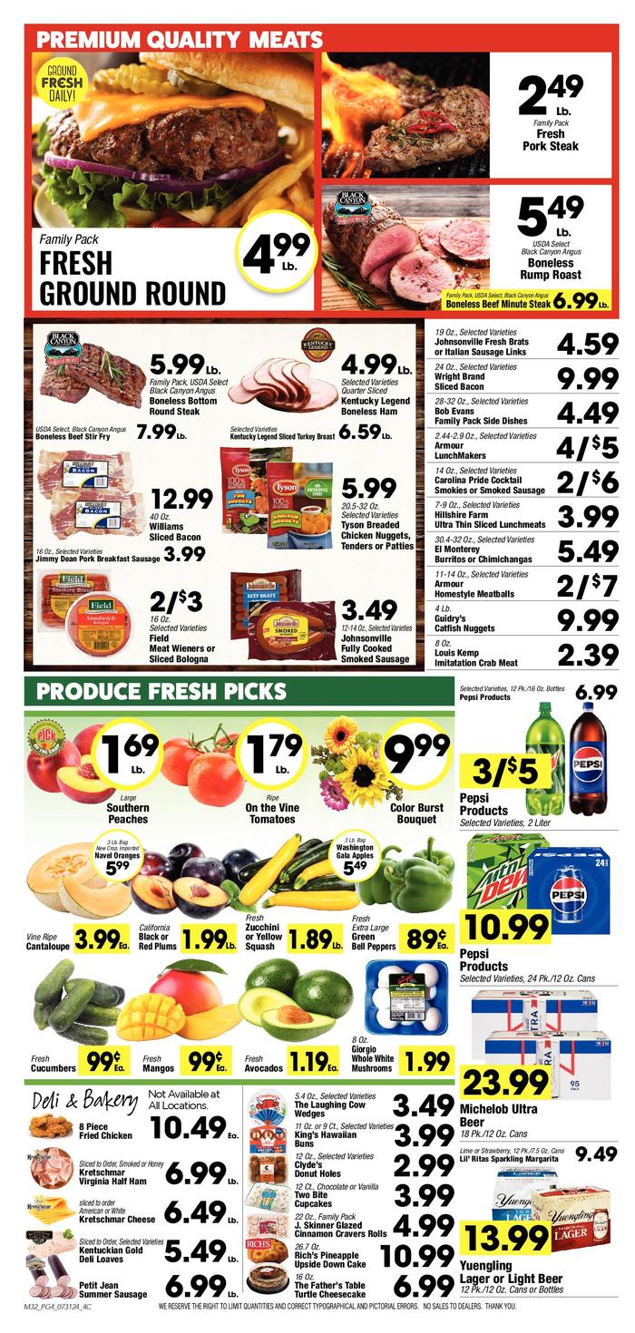 EW James & Sons Dresden Ad Specials