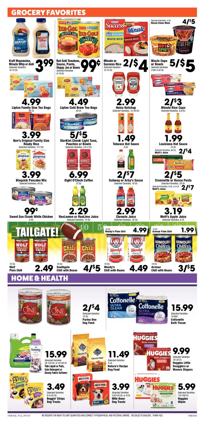 EW James & Sons Dresden Ad Specials